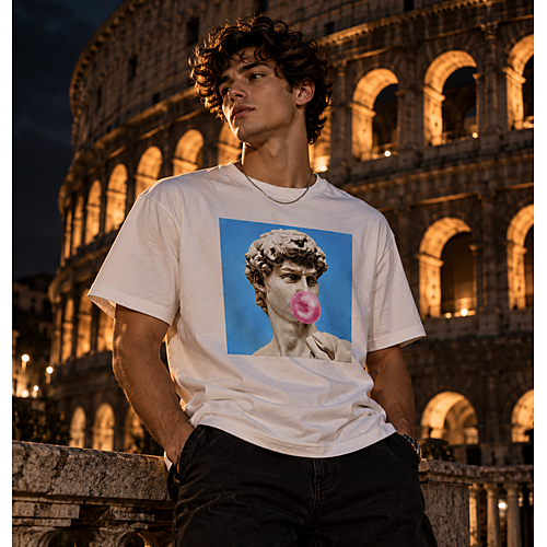 T-Shirt Grafica Bubble David