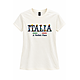 T-shirt grafica floreale Italia