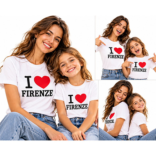 T-shirt I love Firenze per Donne