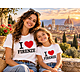 T-shirt I love Firenze per Donne