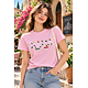 T-Shirt Italia Ricamata Rosa
