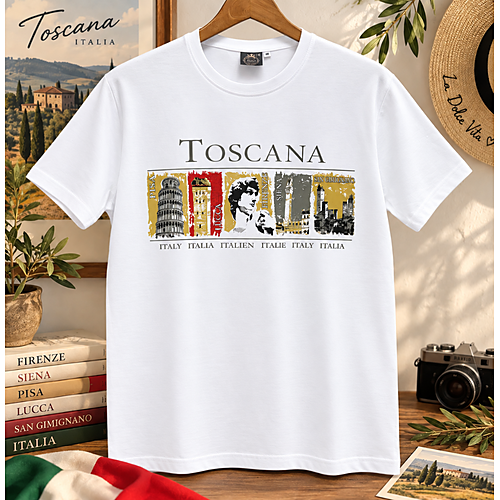 T-Shirt Uomo Toscana Heritage - Stile Italiano Classico