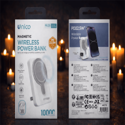 Unico 10000mAh Power Bank Wireless | Caricabatterie Veloce Magnetico PD 22.5W