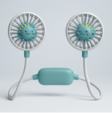 Ventilatore da Collo Ricaricabile Doppia Testa