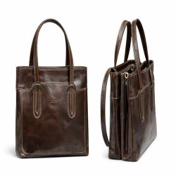Borsa a Mano Vintage in Pelle Italiana per Donne