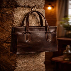 Borsa a Mano Vintage in Pelle Italiana per Donne