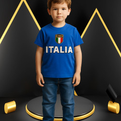 Kids Italia Blue Graphic T-Shirt (0–14 Years)